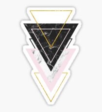 Marble Triangles Sticker
