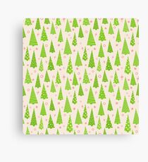Christmas Trees Template Canvas Print