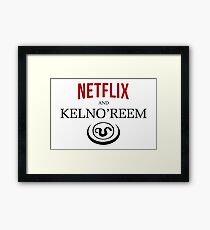 Stargate SG-1: Netflix and Kelno'reem Framed Print