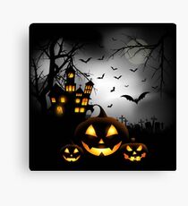HALLOWEEN AT DUSK Canvas Print