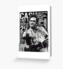 Johnny Cash Greeting Card