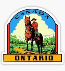 Ontario Canada vintage Mountie decal Sticker