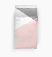 Geometrics - graues Rouge-Silber Bettbezug