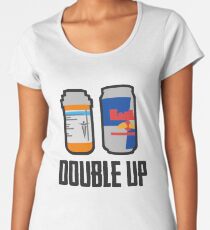 PUBG - Double Up ! - Painkiller and Energy Drink Women's Premium T-Shirt