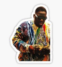 Biggie counting dollars Sticker