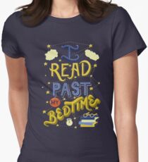 I Read Past my Bedtime Women's Fitted T-Shirt