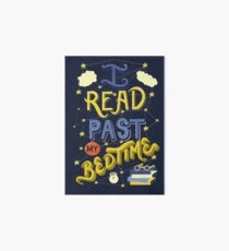 I Read Past my Bedtime Art Board