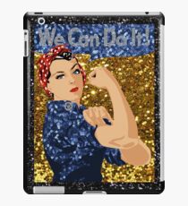 glitter rosie the riveter iPad Case/Skin