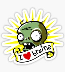 I HEART BRAINS Sticker