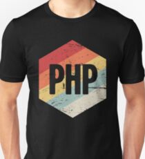 Retro PHP Programming Language Icon Unisex T-Shirt