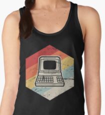 Vintage Retro Computer Icon | Computer Nerd Design Women's Tank Top