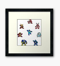 Megaman bosses Framed Print