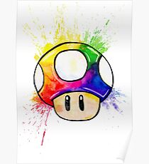 Exploding Mushroom Poster
