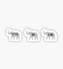 Big Little G Big Elephants Sticker