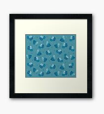 Blue Leaves Framed Print