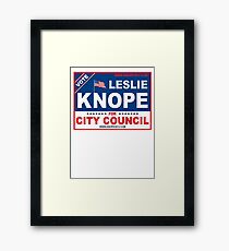 Leslie Knope For City Council Framed Print