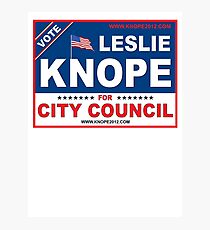 Leslie Knope For City Council Photographic Print