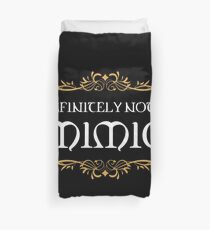 Definitely not a Mimic Dungeons Crawler and Dragons Slayer Inspired Duvet Cover