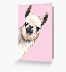 Hinterhältiges Lama Grußkarte