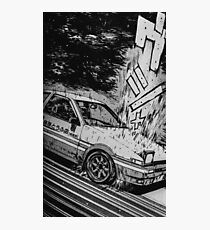 Initial D Toyota AE86 Drifting Photographic Print