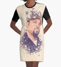 Ice Cube splatter painting Graphic T-Shirt Dress