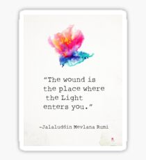 Rumi quote 3 Sticker