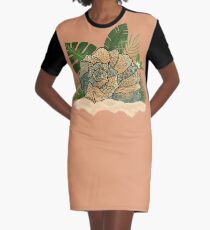 Seashell pattern Graphic T-Shirt Dress