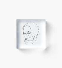 Graphic Head Illustration One Line Acrylblock