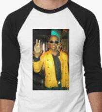 Celebrity Photography (Jamie Fox) Men's Baseball ¾ T-Shirt
