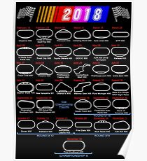 Schedule Nascar Cup Series 2018 Poster