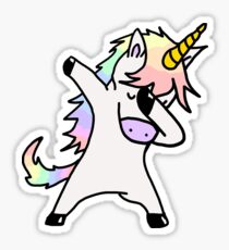 Dabbing Unicorn Stickers Dabbing Unicorn Stickers