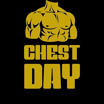 Chest day funny gifts for gym rats | Sticker