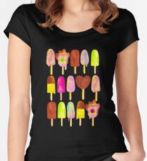 Aussie Ice Creams - Blue Women's Fitted Scoop T-Shirt