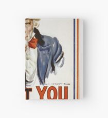 Cuaderno de tapa dura Te quiero para el reclutamiento del Tío Sam del Ejército de los EE. UU. Cartel Segunda Guerra Mundial wwii