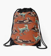 Jurassic Geniuses Drawstring Bag