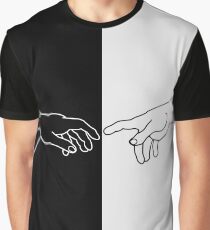 Hands showing the creation of Adam Graphic T-Shirt