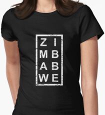 Stylish Zimbabwe Tailliertes T-Shirt für Frauen