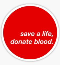 give blood Sticker