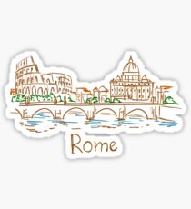 Rome Panorama Sticker