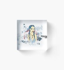 Blue braids Acrylic Block