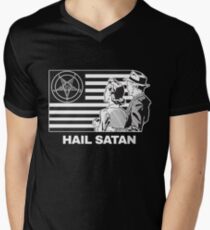 Hail Satan 666 T-Shirt Men's V-Neck T-Shirt