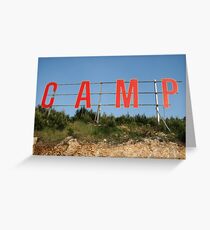 'Camp' Grußkarte