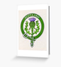 Belted Thistle Badge of Scotland Greeting Card
