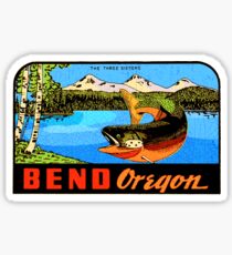 Bend Oregon vintage decal USA The Three Sisters Sticker