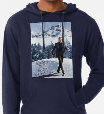 Walken Sie in einem Winterwunderland Leichter Hoodie