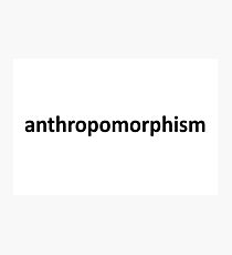 Anthro (Black) Photographic Print