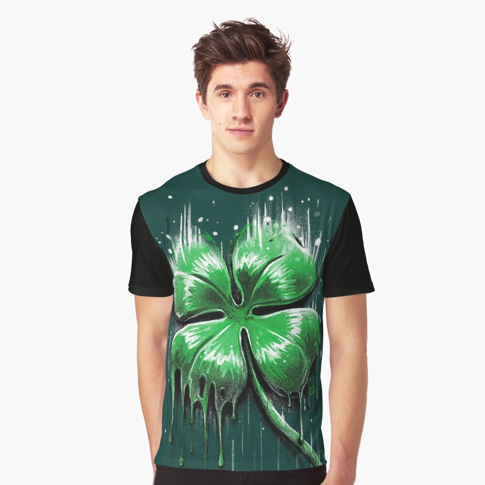 Four Leaf Clover Graphic T-Shirt