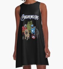 The Pugvengers A-Line Dress