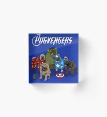 The Pugvengers Acrylic Block
