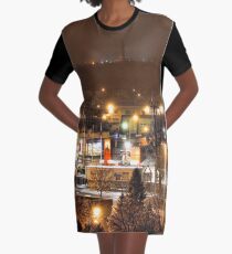 city nights Graphic T-Shirt Dress